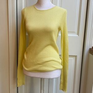 Mango Butter Yellow Knit Top size S